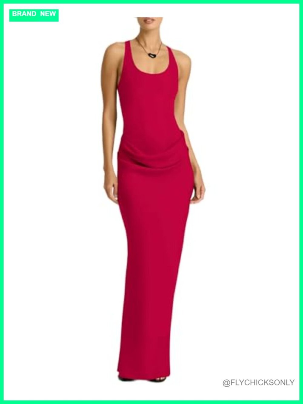 Sleeveless Drop Waist Maxi Dress Ruched Bodycon Floor Length Formal